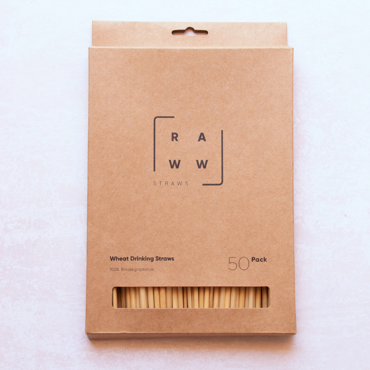 Single-use Organic Wheat Straws 50 pack